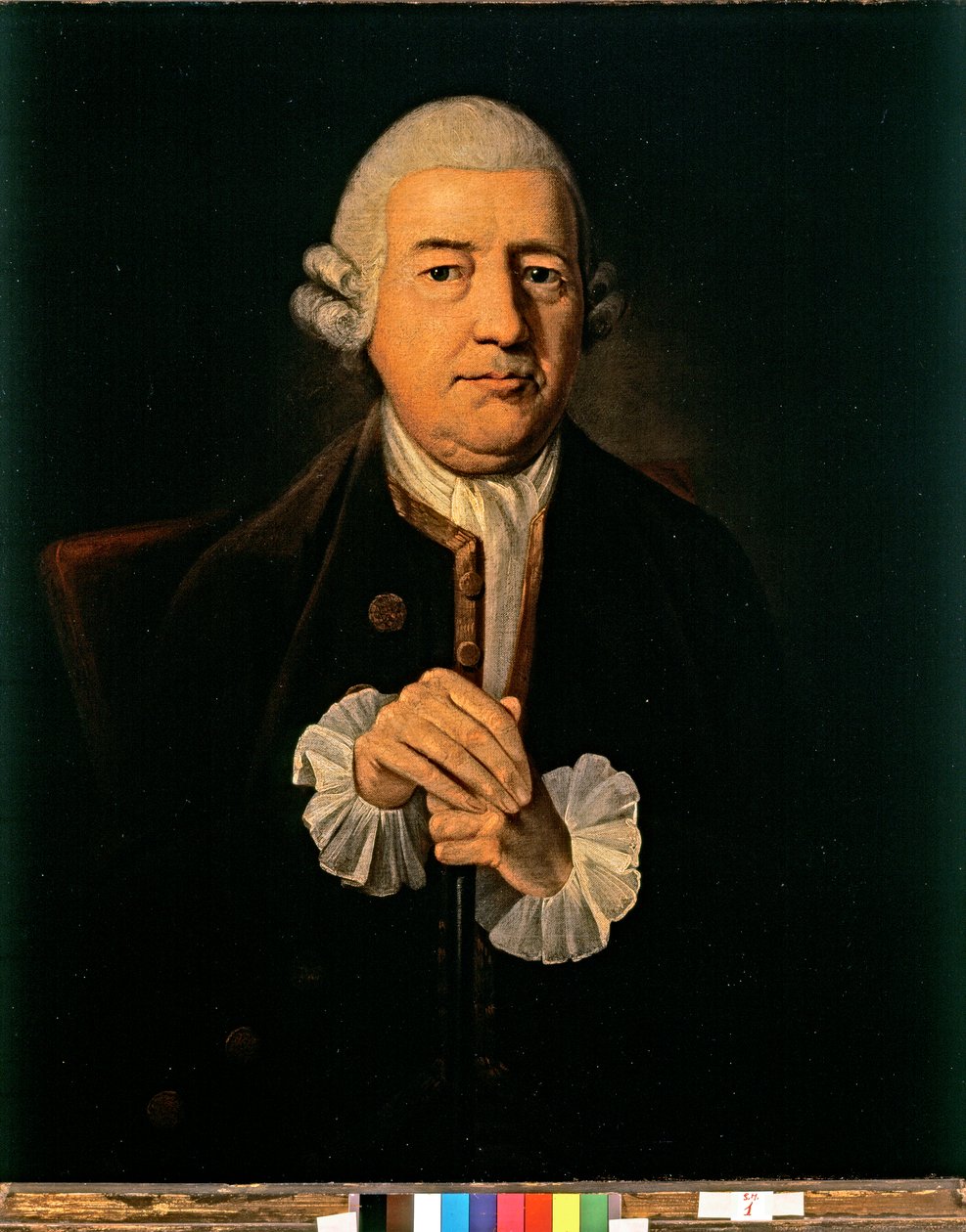 Portræt af John Baskerville (olie på lærred) af James Millar