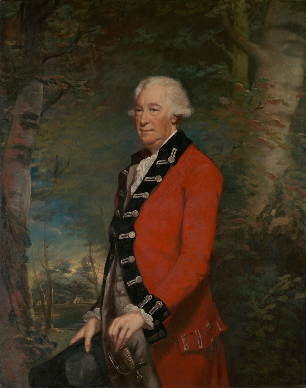 Sir Ralph Milbanke, Bt., i uniformen fra Yorkshire (North Riding) Militia af James Northcote