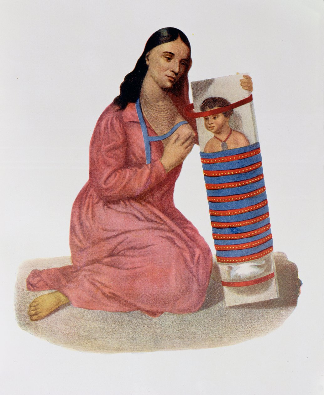Chippeway Mother and Child, 1826, illustration fra 