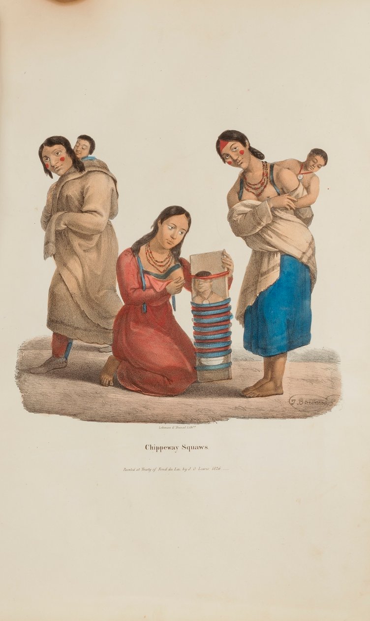 Chippeway-kvinder, fra The Aboriginal Portfolio af James Otto Lewis