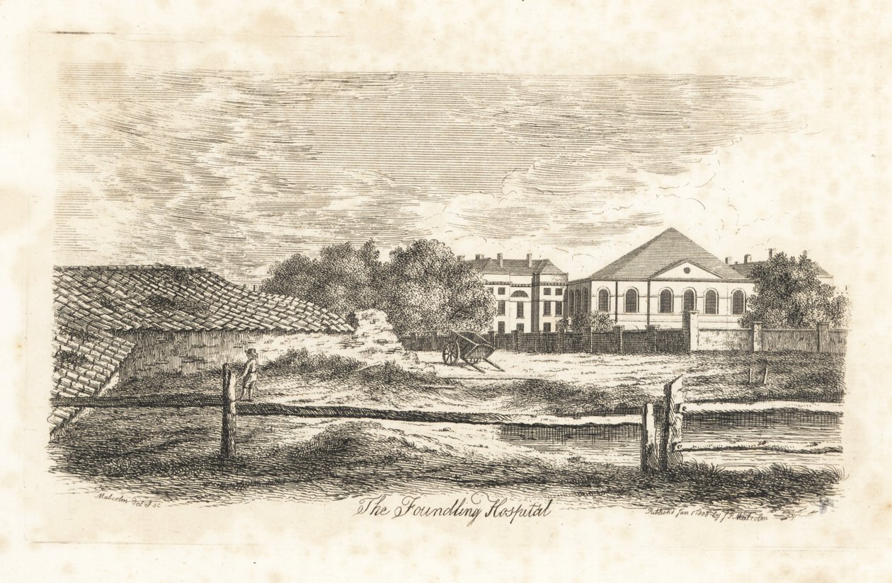 The Foundling Hospital, Bloomsbury, London af James Peller Malcolm