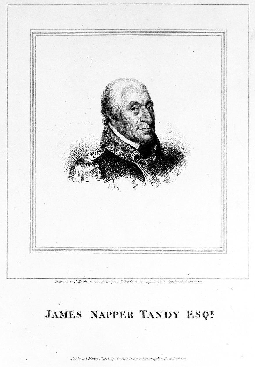 James Napper Tandy, graveret af James Heath, 1815 af James Petrie