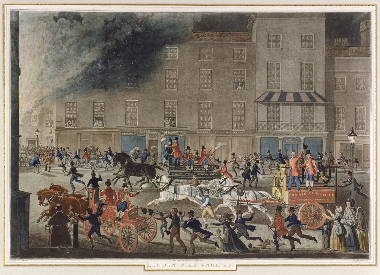 London Brandbiler, ca. 1830 af James Pollard