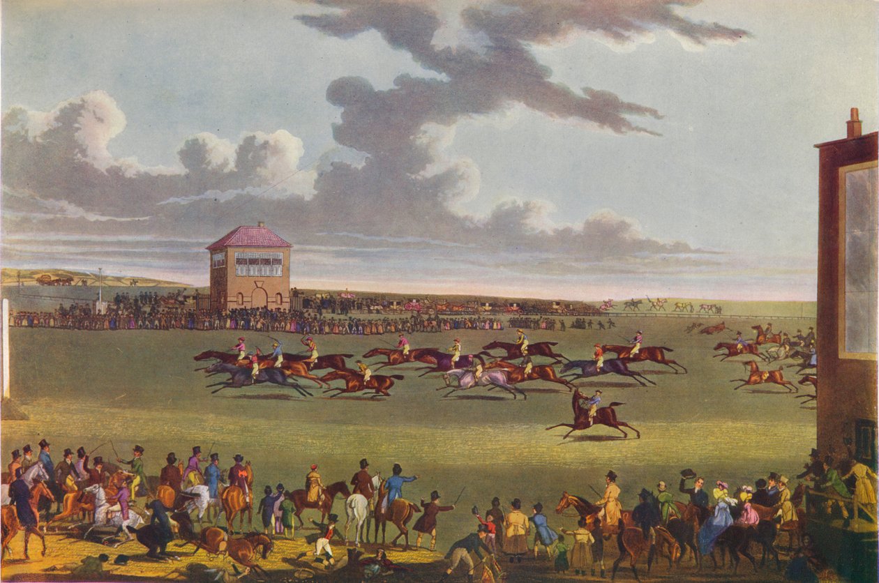 Newmarket Races, 1909. af James Pollard