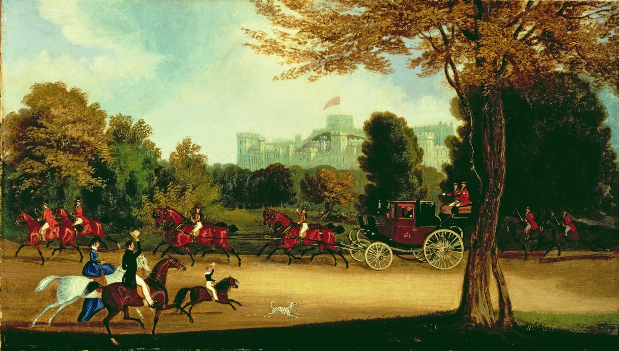 William IV kører i Windsor Park af James Pollard