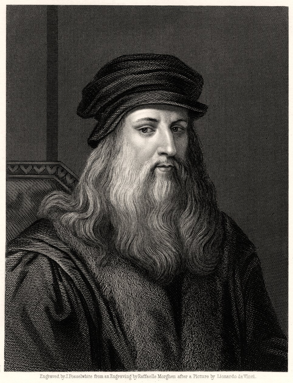Leonardo da Vinci, 1800-tallet af James Posselwhite