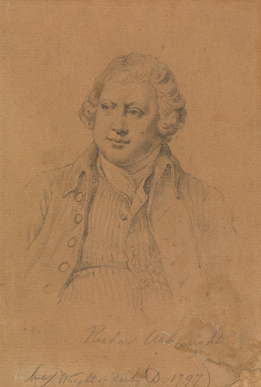Richard Arkwright, opfinder af spinning Jenny af James Posselwhite
