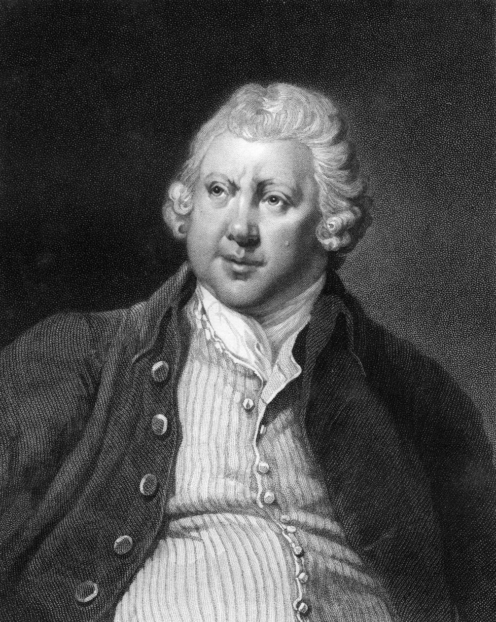 Richard Arkwright, britisk industrimand og opfinder fra det 18. århundrede, 1836. af James Posselwhite