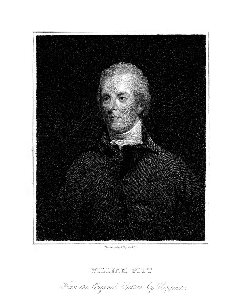 William Pitt den yngre, britisk politiker, 1800-tallet. af James Posselwhite