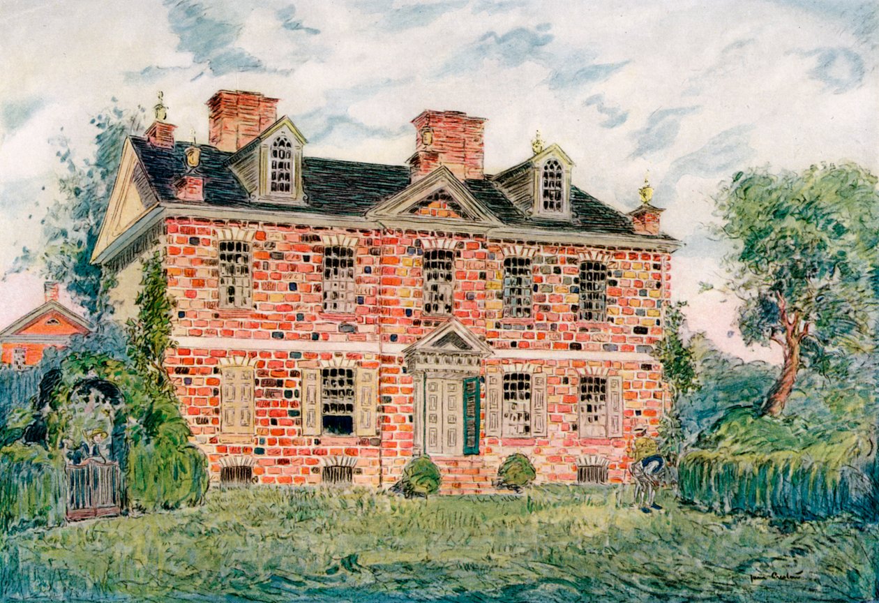 Cliveden, Germantown, Pennsylvania, USA, c1700-tallet 1921. af James Preston