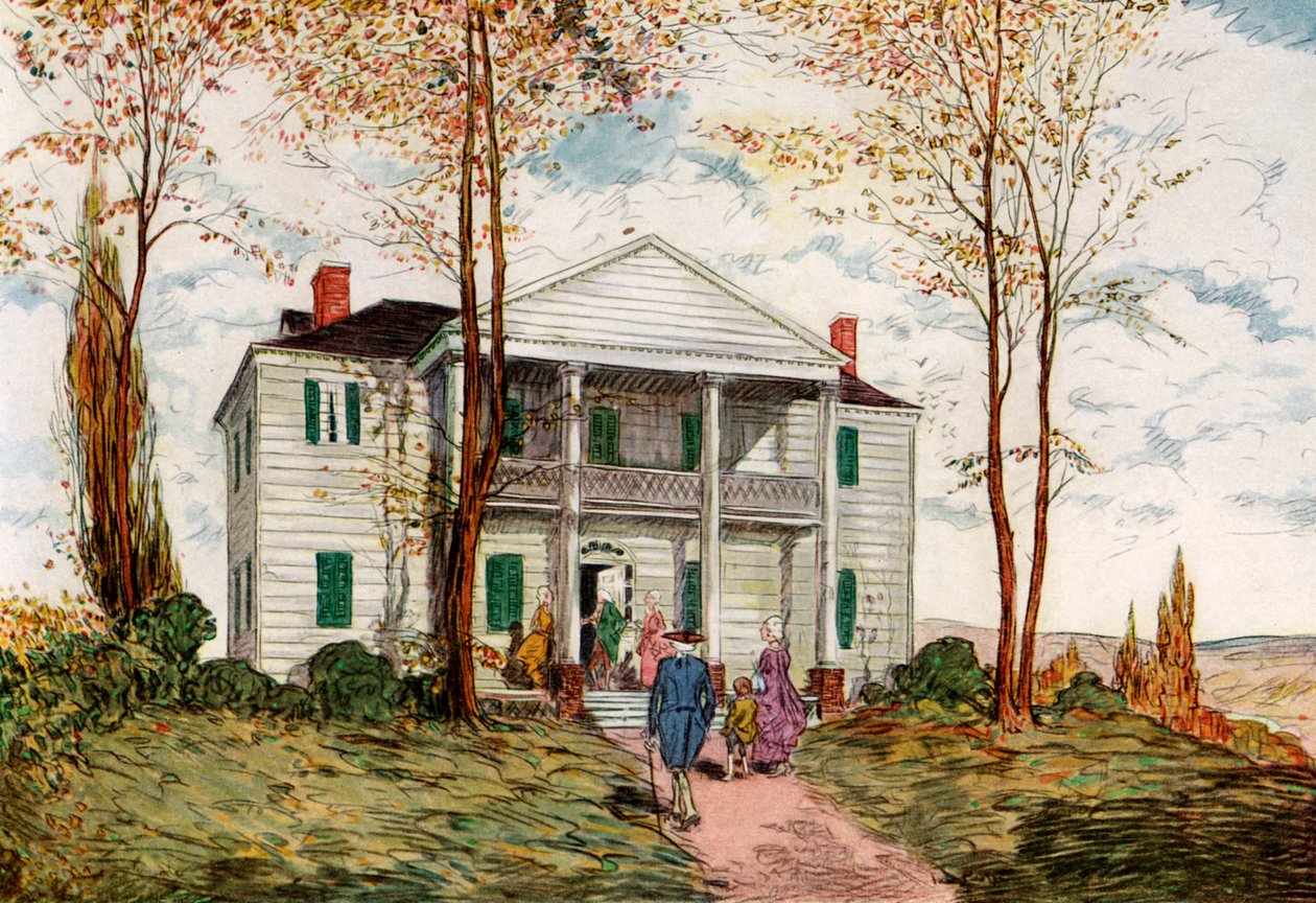 Morris-Jumel Mansion, Washington Heights, c1700-tallet 1921. af James Preston