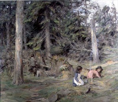 Omkring et lejrbål af James Riddel