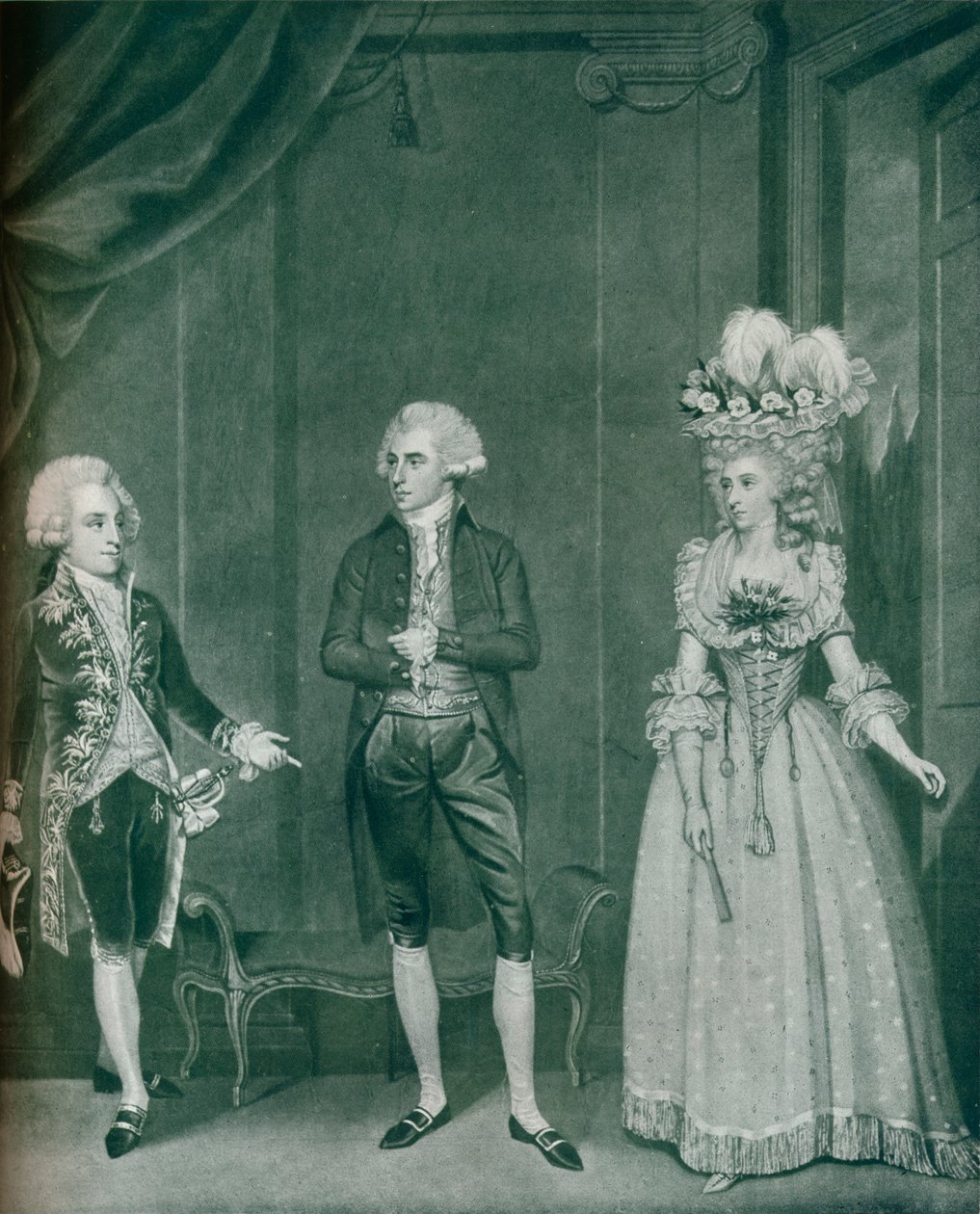 Hon Rd Edgcumbe, Lord William Russell, Lady Caroline Spencer, 1788, 1909 af James Roberts