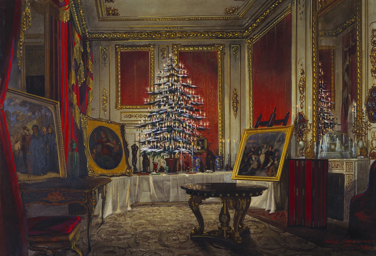 Dronning Victorias juletræ, 1850 af James Roberts