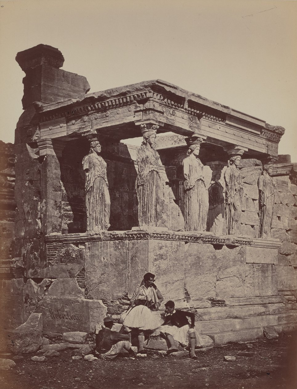 Karyatider i Erectheum,1857 (foto) af James Robertson