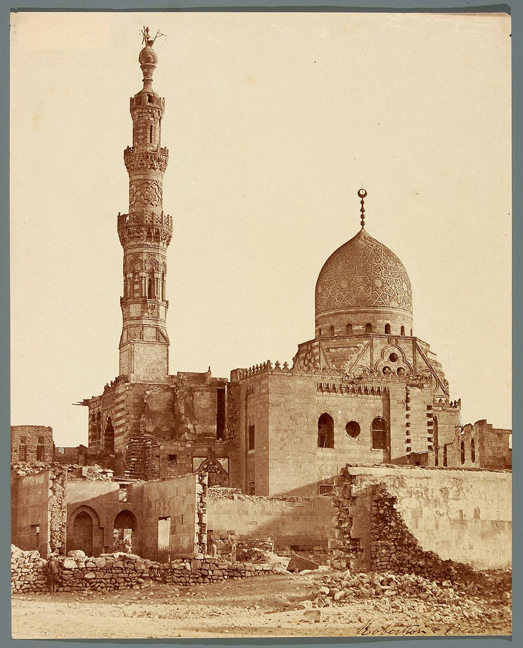 Egypten. Kairo. Sultan Qaitbays gravkompleks (1472-1474) af James Robertson