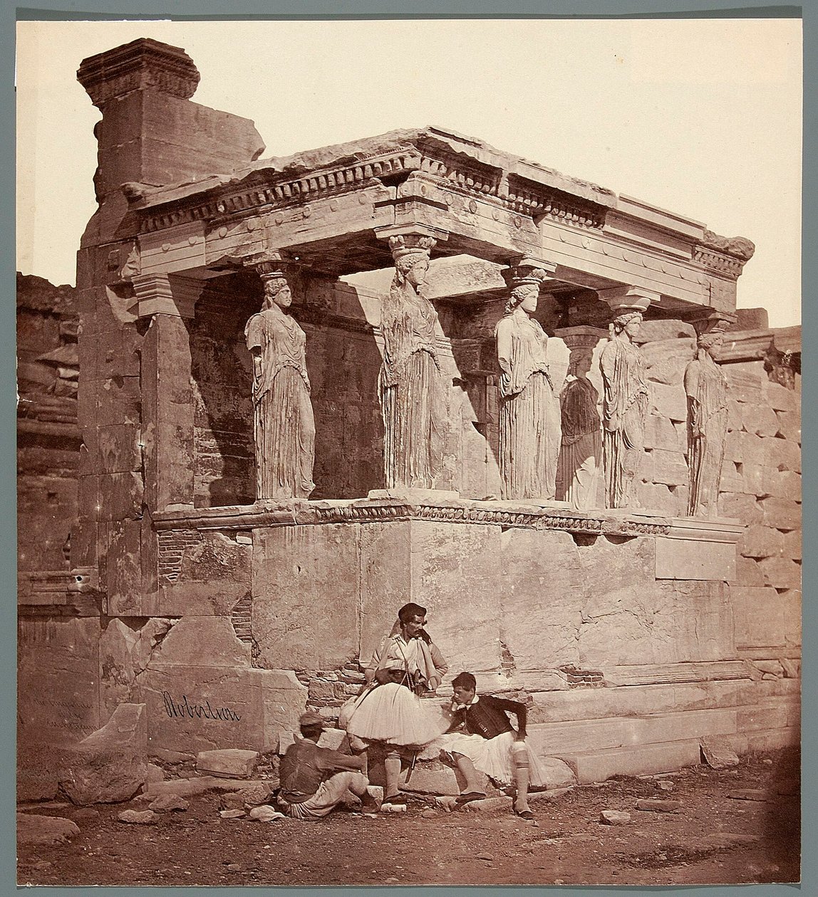 Erechtheion - tempel på Akropolis i Athen. af James Robertson