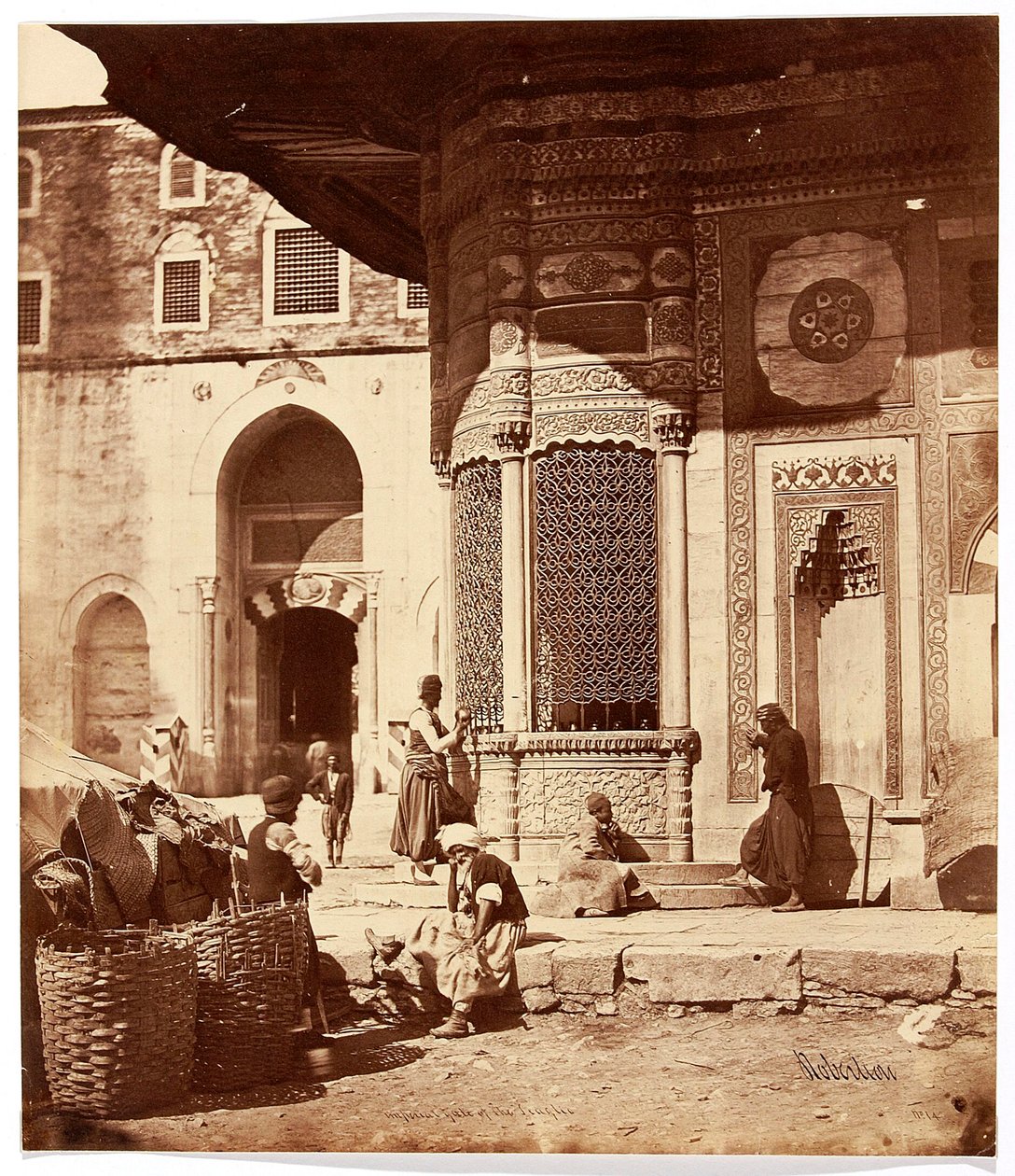 "Seraglios kejserlige port" [Istanbul. Ahmed III’s springvand ved indgangen til Topkapi-paladset] af James Robertson