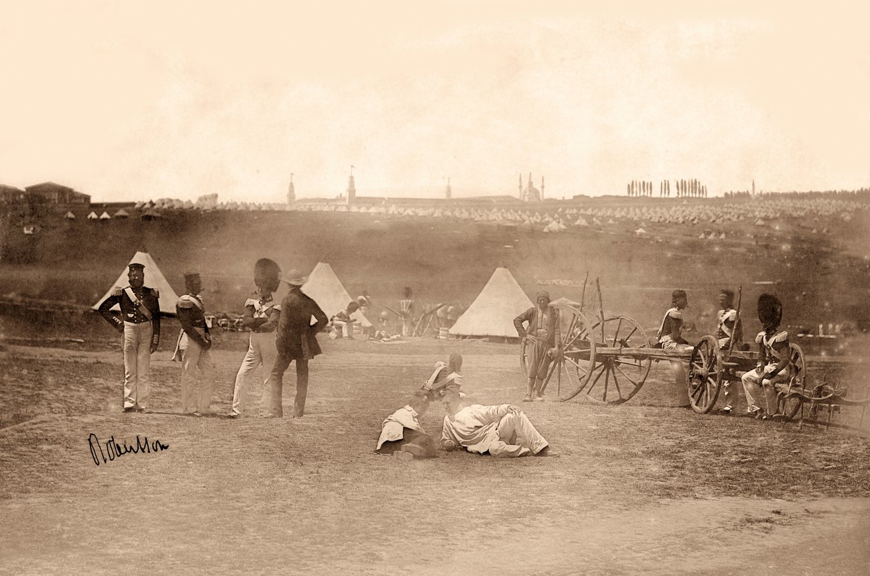 Hovedvagt, grenadervagt, Haider Pasha, Scutari, 1854 af James Robertson