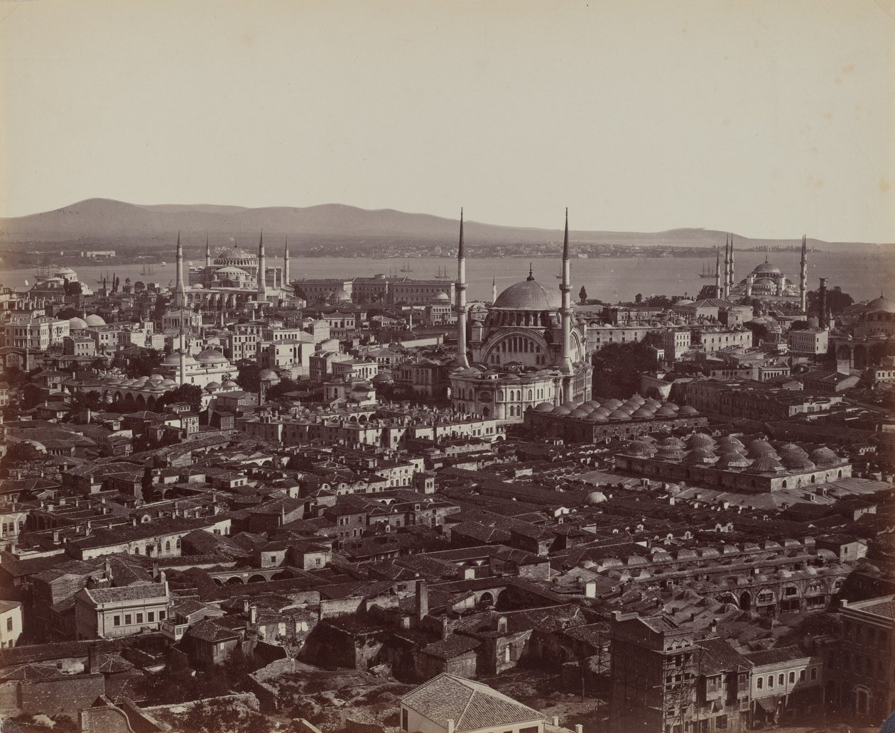 Panorama af Konstantinopel,1857 (foto) af James Robertson