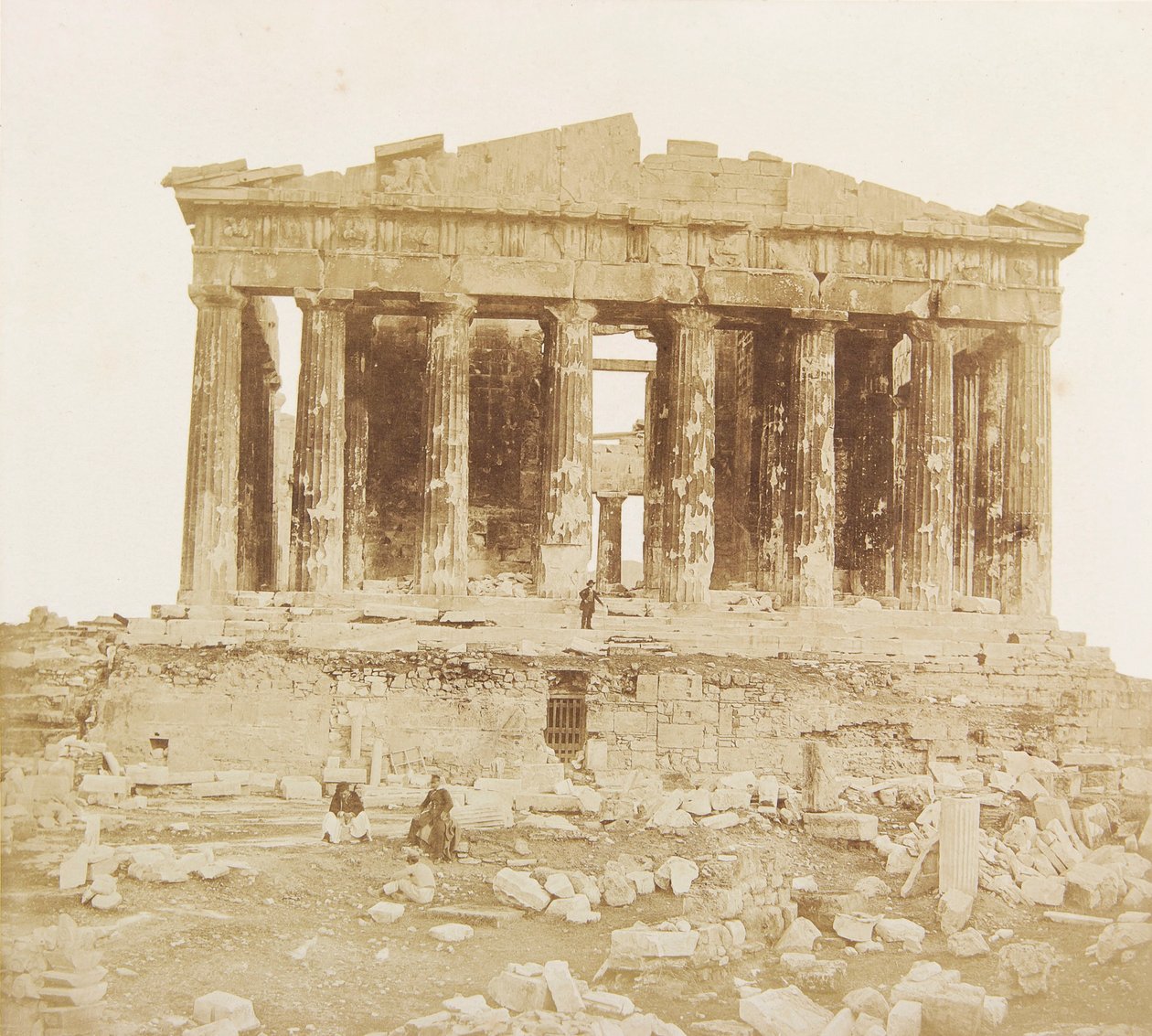 Udsigt over Parthenon fra Vesten af James Robertson af James Robertson