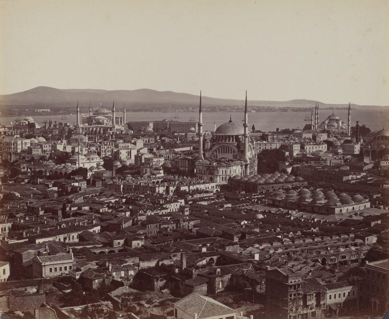 Panorama af Konstantinopel af James Robertson, and Felice Beato