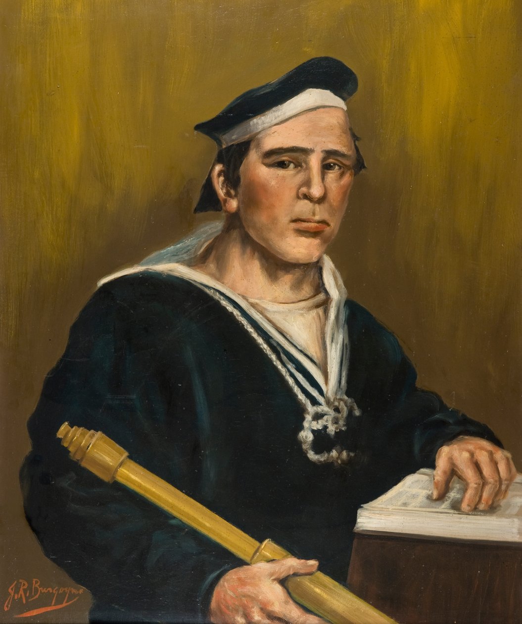 Robert Annan (1834-1867) (olie om bord) af James Ross Burgoyne