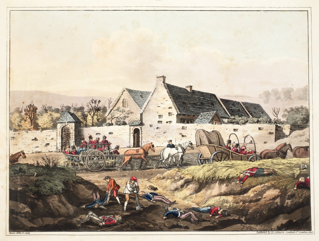 Gården af La Haye Sainte af James Rouse