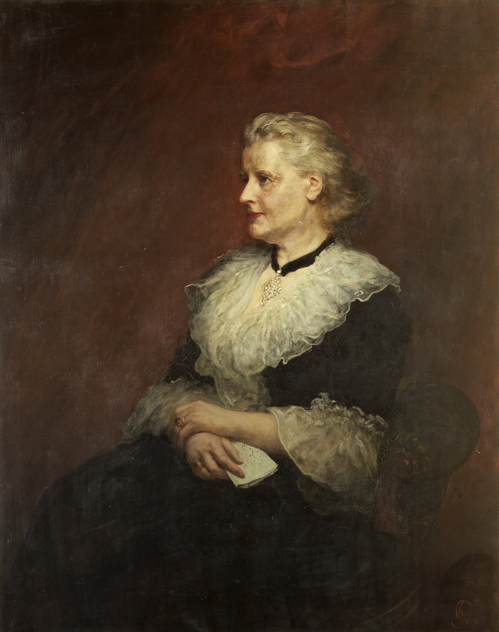 Dame Emily Frances Smyth (olie på lærred) af James Sant