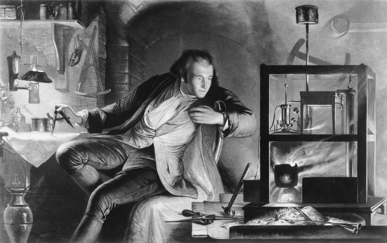 James Watt som ung mand, c1769 af James Scott