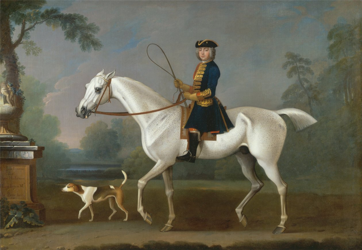 Sir Roger Burgoyne rider på 