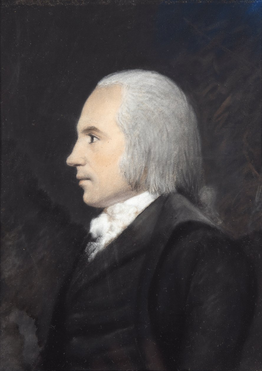 Aaron Burr (pastel på gråt papir) af James Sharples