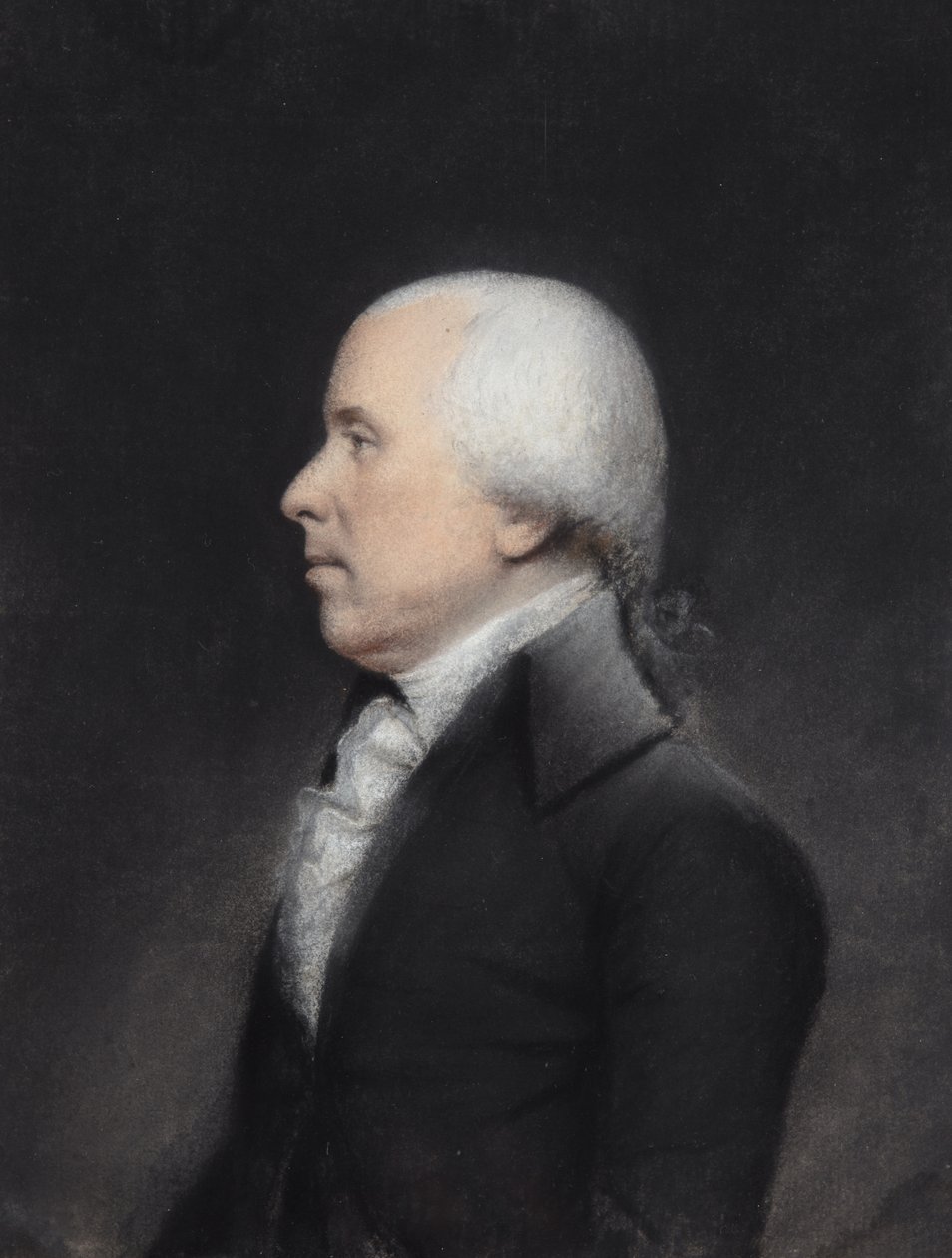Dr. Benjamin Rush (pastel på gråt papir) af James Sharples