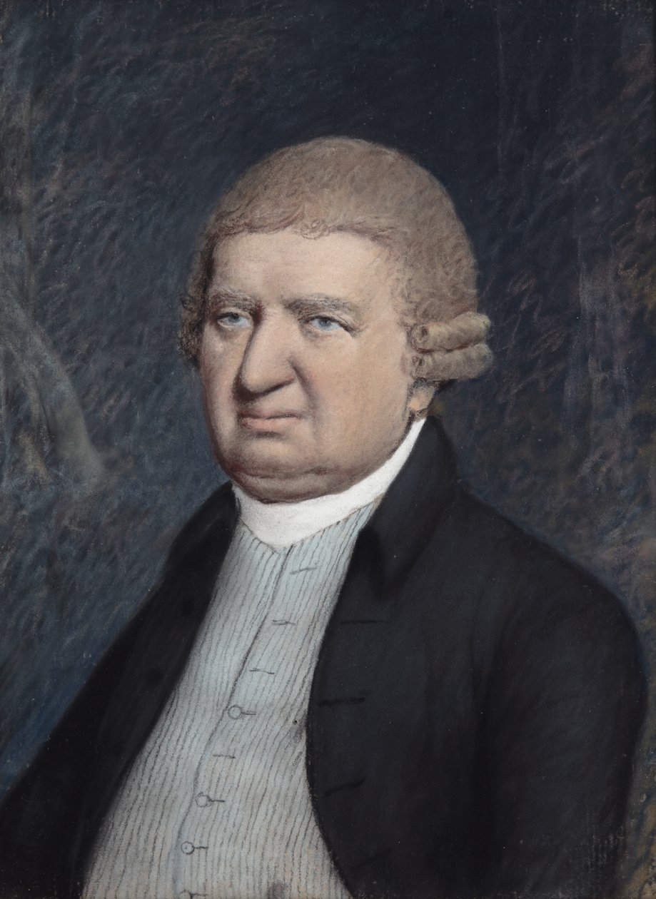 Dr. Erasmus Darwin, før 1803 (pastel på gråt papir) af James Sharples