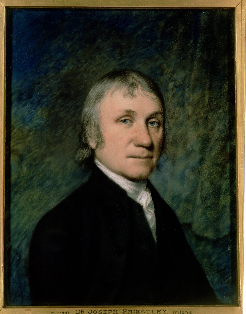 Dr. Joseph Priestley, ca. 1790 (pastel på gråt papir) af James Sharples