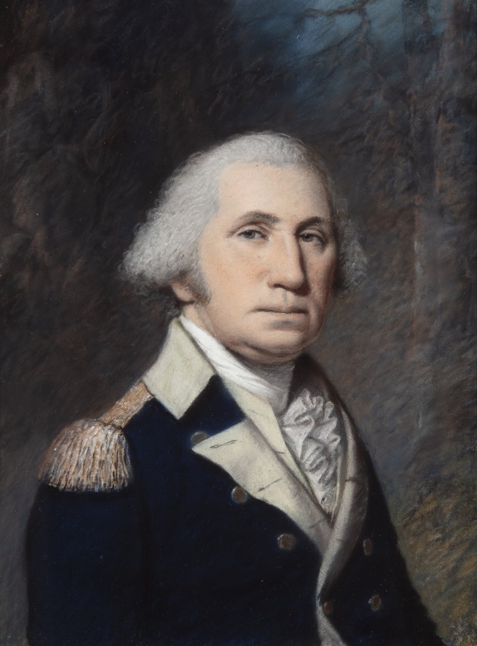 George Washington, sandsynligvis 1796-97 (pastel på gråt papir) af James Sharples