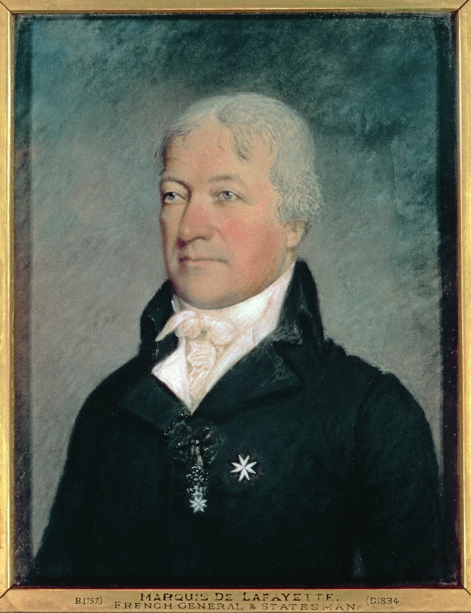 Marie Joseph Paul Yves Roch Gilbert Motier (1757-1834) Marquis de Lafayette af James Sharples