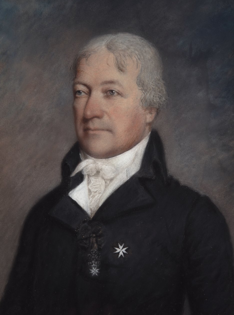 Marquis de Lafayette (pastel på gråt papir) af James Sharples