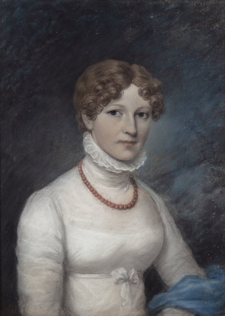 Mrs Morgan, omkring 1794 (pastel på gråt papir) af James Sharples