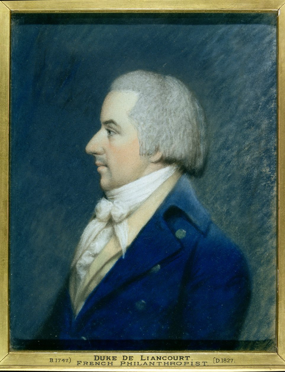 Portræt af hertug de Liancourt (1747-1827) (pastel på papir) af James Sharples