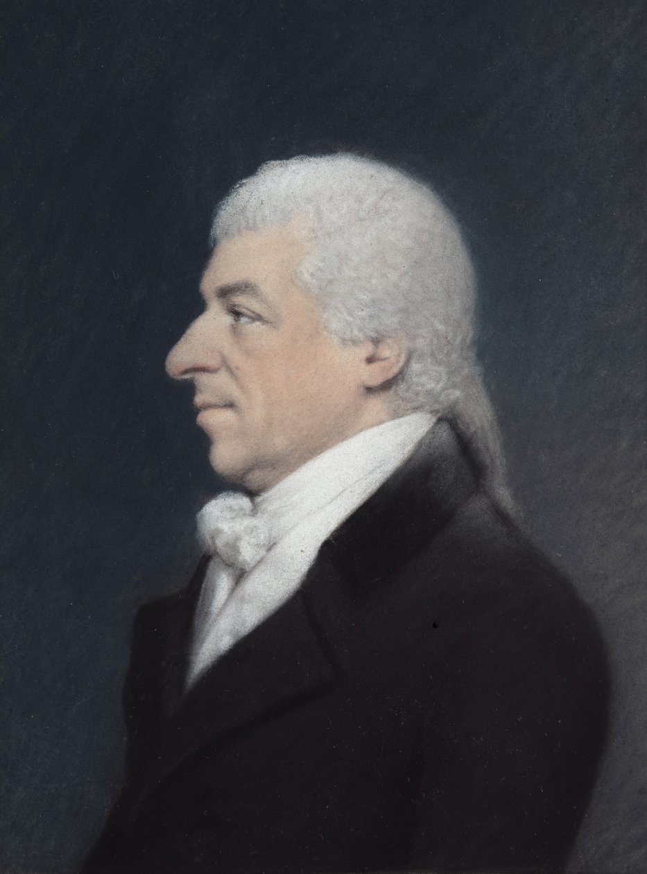 Sir William Blissart (pastel på gråt papir) af James Sharples