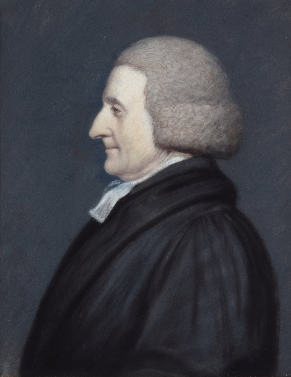 Rev. Richard Greaves (pastel på gråt papir) af James Sharples