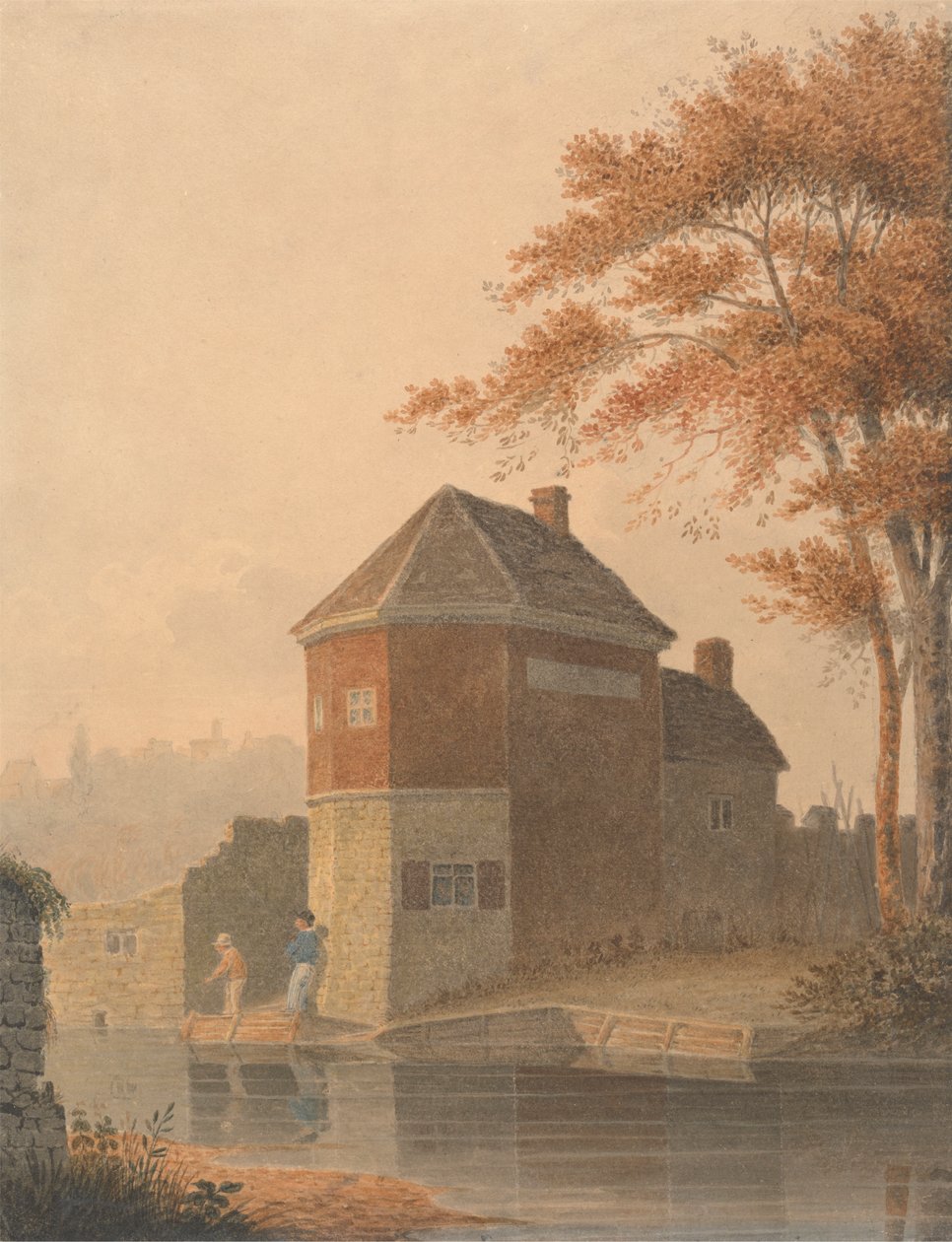 Pockthorpe, Norwich af James Sillett