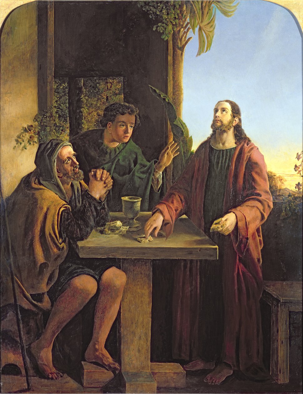 Kristus i Emmaus af James Smetham
