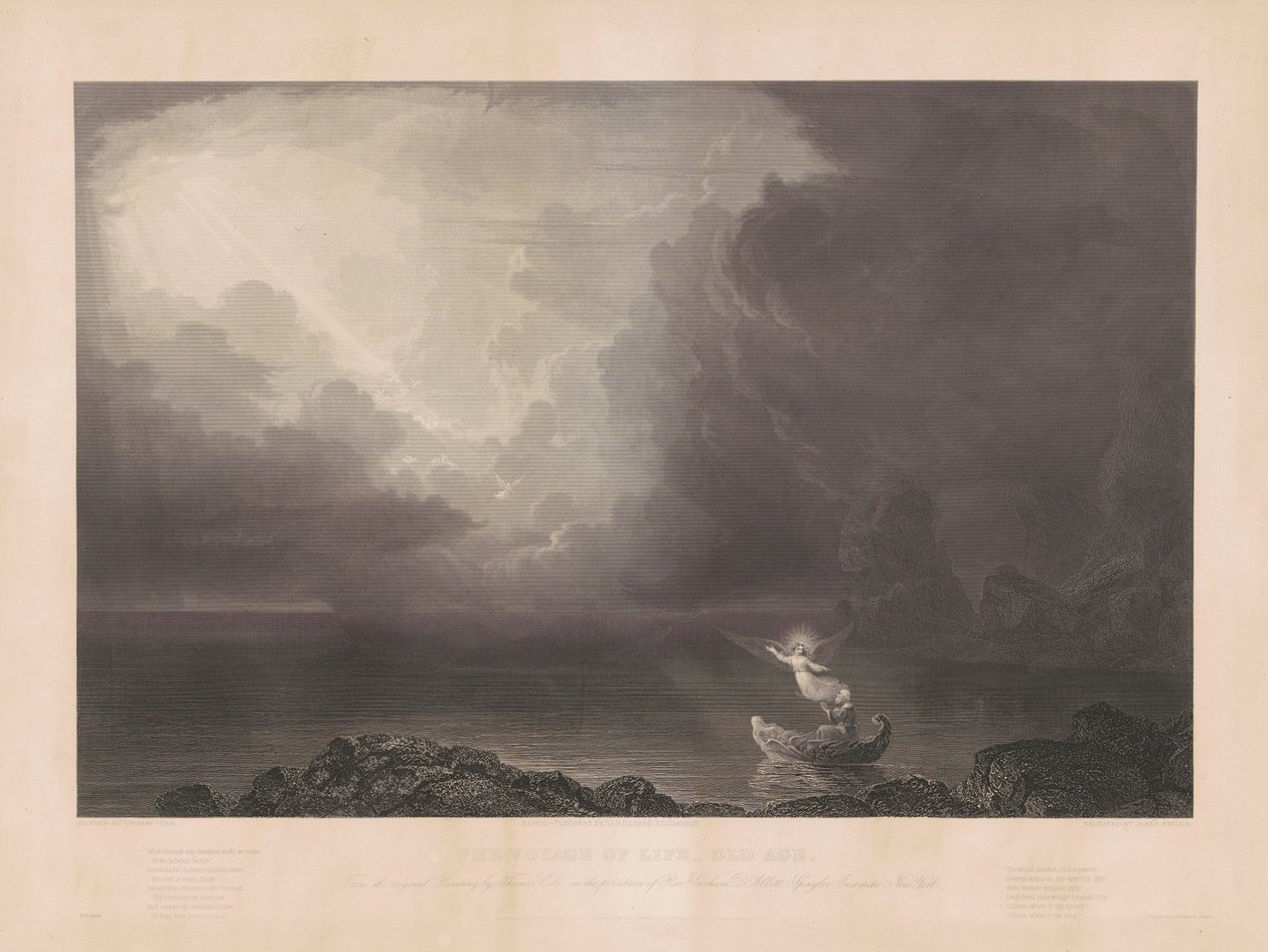 Livets rejse: Alderdom af James Smillie, after Thomas Cole