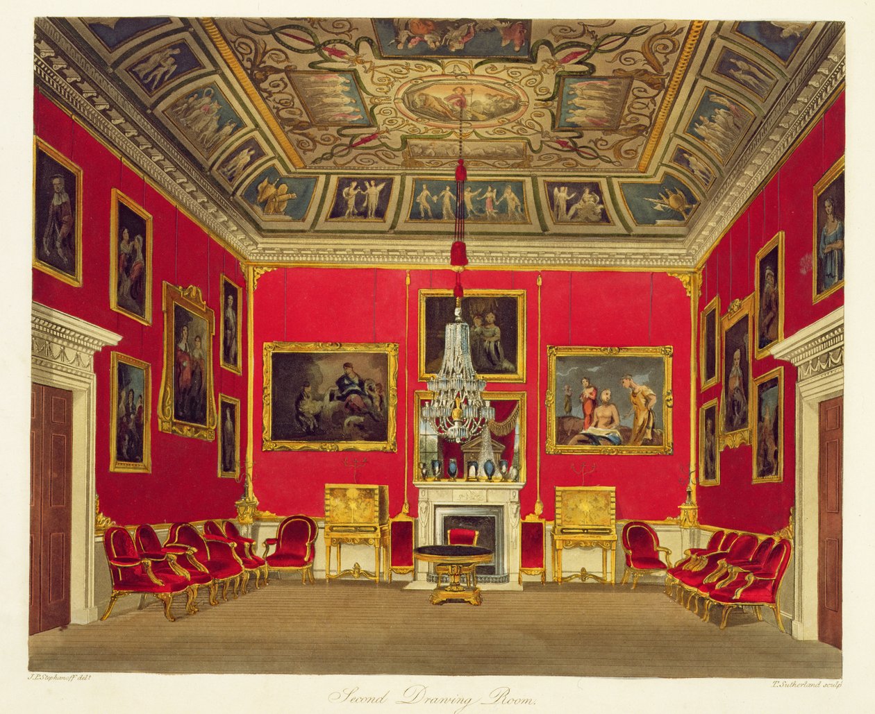 The Second Drawing Room, Buckingham House, fra 