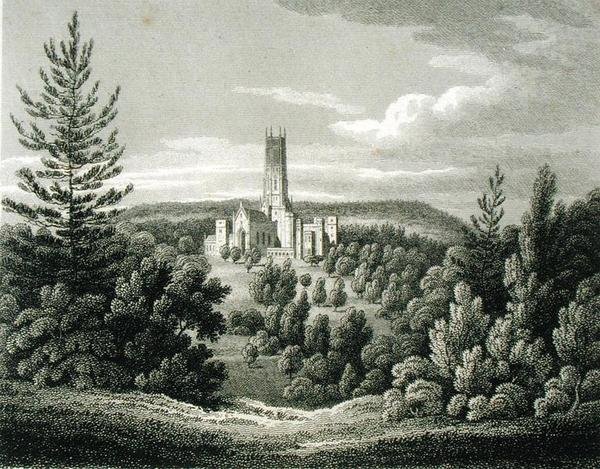 Fonthill Abbey fra Beacon af James Storer