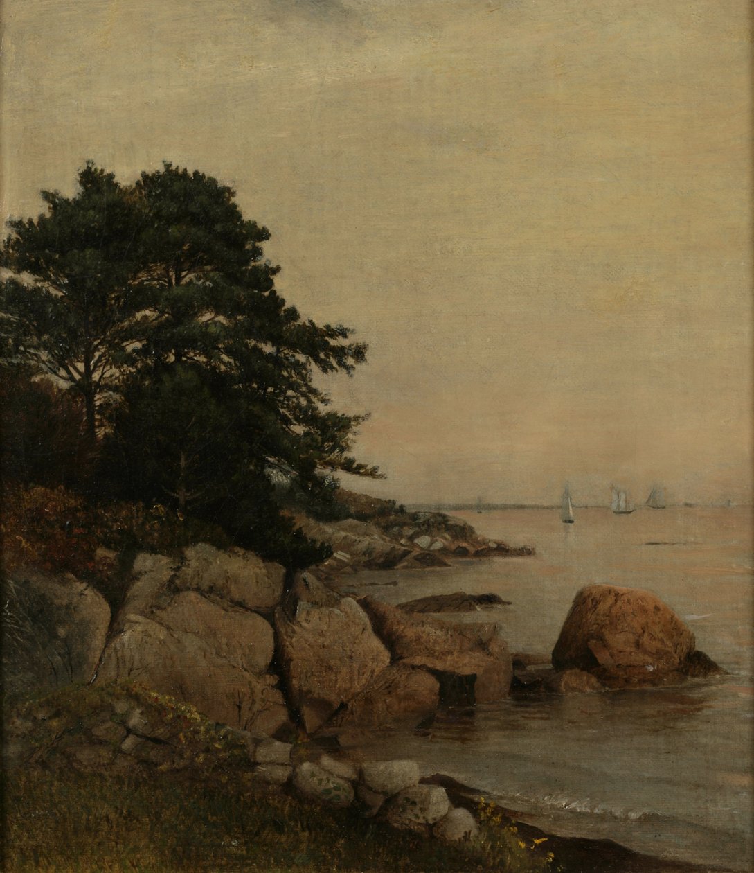 Beverly Rocks, ca. 1860 (olie på lærred) af James Suydam