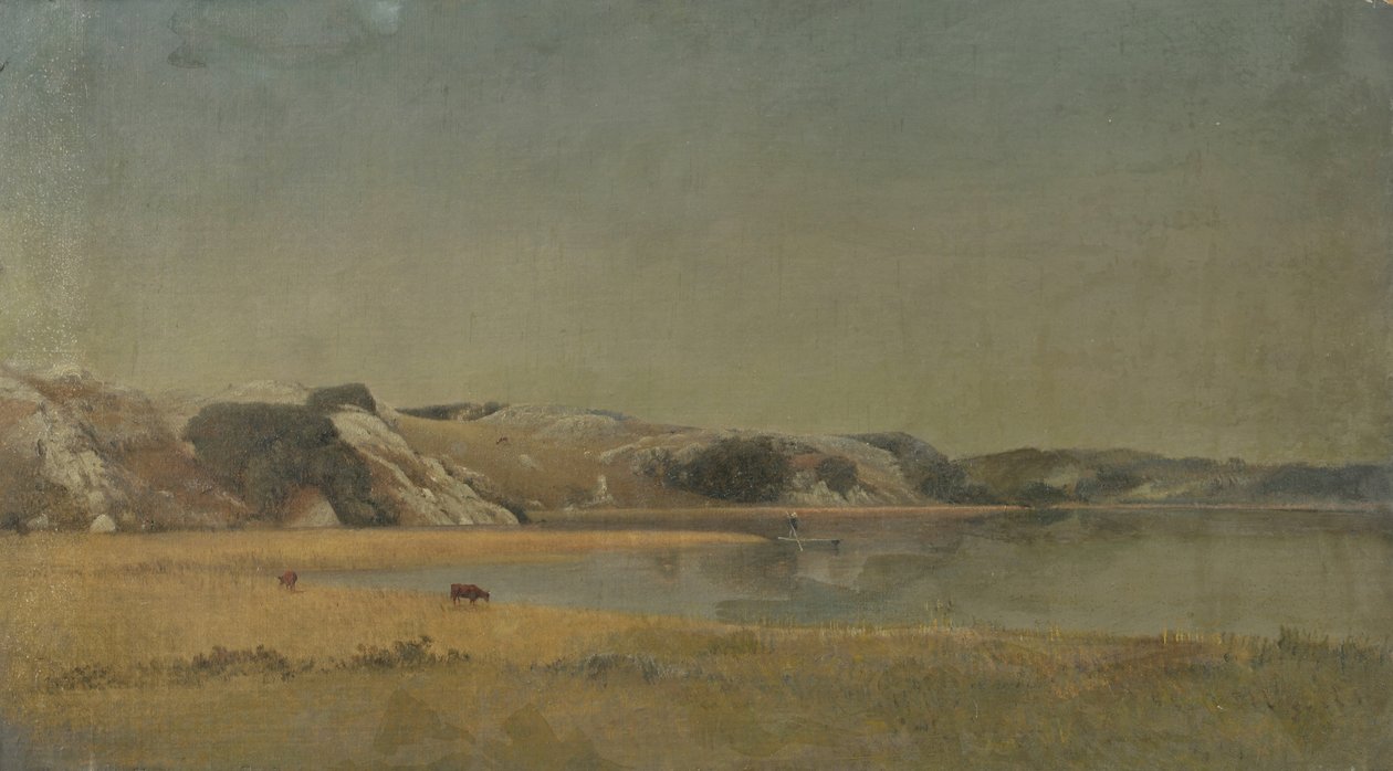Landskab (olie på lærred) af James Suydam