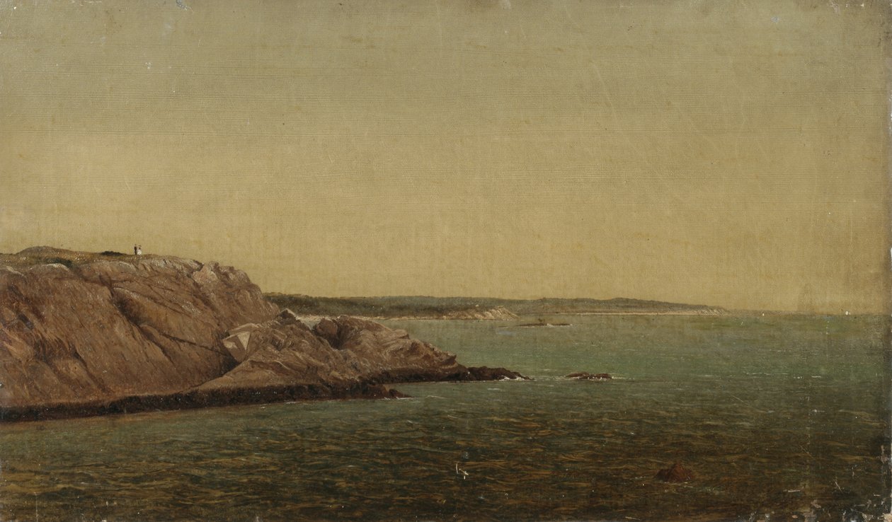 Klipper og hav (olie på lærred) af James Suydam